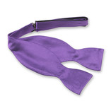 Nœud papillon violet orchidée à nouer  - Thumbnail 1