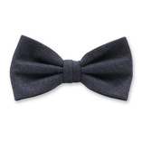 Noeud Papillon Laine Bleu Foncé - Thumbnail 1