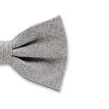 Noeud Papillon Laine Gris clair - Thumbnail 2