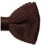 Nœud Papillon tricot Brun - Thumbnail 2