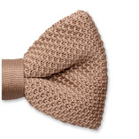 Nœud Papillon tricot Beige - Thumbnail 2