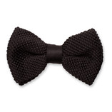 Nœud Papillon tricot Noir - Thumbnail 1