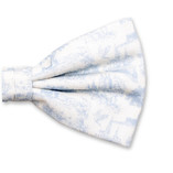 Nœud papillon en coton Toile de Jouy - Bleu clair - Thumbnail 2