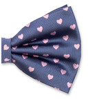 Noeud Papillon Bleu - Coeurs Roses - Thumbnail 2