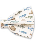 Nœud papillon à Motif Poisson - Thumbnail 2