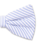 Nœud papillon Seersucker - Bleu  - Thumbnail 2