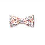 Noeud Papillon Enfant Vert-Rouge Fleuri - Thumbnail 1