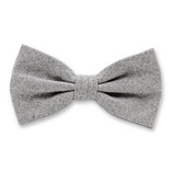 Noeud Papillon Laine Gris clair - Thumbnail 1