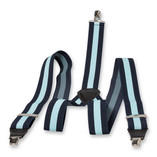 Bretelles à rayure bleu/ marine - Thumbnail 2