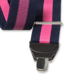 Bretelles à rayures marine/ rose - Thumbnail 3