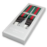 Bretelles à rayures Verde foncé - Thumbnail 1