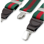 Bretelles à rayures Verde foncé - Thumbnail 2