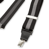 Bretelles à rayures noir et gris - Thumbnail 3