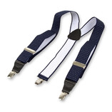 Bretelles à pois marine/blanc - Thumbnail 2