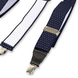 Bretelles à pois marine/blanc - Thumbnail 3