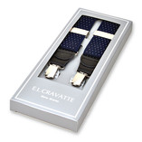 Bretelles à pois marine/blanc - Thumbnail 1