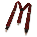 XIV Bretelles Pied-de-poule - Rouge - Thumbnail 2