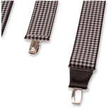 XIV Bretelles Pied-de-poule - Noire - Thumbnail 3