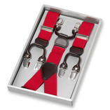 Bretelles Avec Clips Rouge Foncé - Thumbnail 1