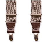 XIV Bretelles Chevrons - Marron - Thumbnail 3