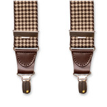 XIV Bretelles Pied-de-poule - Marron - Thumbnail 2