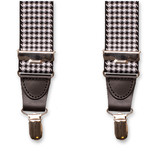 XIV Bretelles Pied-de-poule - Noire - Thumbnail 4