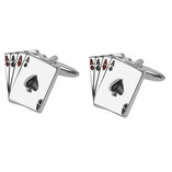 Boutons de manchette Jeu de cartes - Thumbnail 1