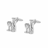 Boutons de manchette Verre et vin - Thumbnail 1