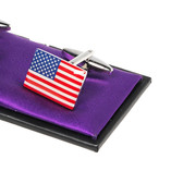 Boutons de manchette Drapeau américain - Thumbnail 2