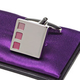 Boutons de manchette Bari Rosa - Thumbnail 2