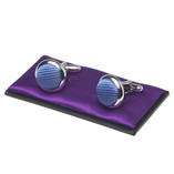 Boutons de manchette homme bleus - Thumbnail 1