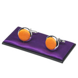 Boutons de manchette homme orange - Thumbnail 1