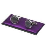 Boutons de manchette homme gris foncé - Thumbnail 1