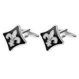 Boutons de manchette  - Fleur de Lys - Thumbnail 1
