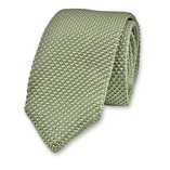 Cravate tricot Vert Sauge - Thumbnail 1