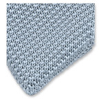 Cravate tricot Bleu bébé - Thumbnail 2