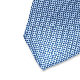 Cravate bleue à motif - Thumbnail 2