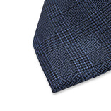 Cravate Carreaux Bleu - Thumbnail 2