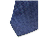 Cravate Motif Moderne - Marine - Thumbnail 2
