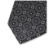 Noir - Motif Cravate Gris - Thumbnail 2