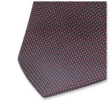 Cravate de luxe Bordeaux - Pois Gris Clair - Thumbnail 2