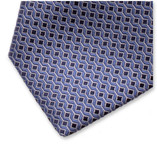 Cravate Motif Moderne - Bleu - Thumbnail 2