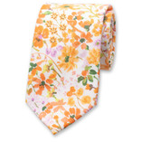 Cravate fleurie orange - Aquarelle - Thumbnail 1
