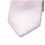 Cravate Blanc Motif dentelle Jacquard - Thumbnail 2