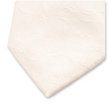 Cravate de mariage écru - Fleurs - Thumbnail 2