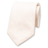 Cravate de mariage écru - Fleurs - Thumbnail 1