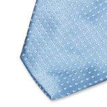 Cravate bleu clair à pois - Thumbnail 2