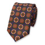 Cravate violette à médaillon - Thumbnail 1