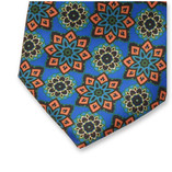 Cravate Médaillon Bleu Cobalt - Thumbnail 2
