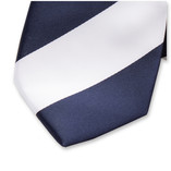Cravate blue marine/blanc - Thumbnail 2